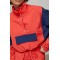 Костюм спортивный с ветровкой и шортами красный Lurex