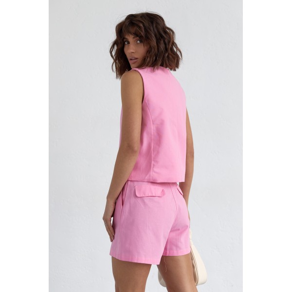 Костюм жіночий бавовна рожевий Lurex