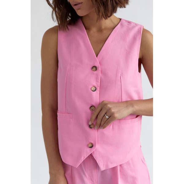Костюм жіночий бавовна рожевий Lurex