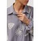 Костюм женский хлопковый свободный пляжный серый Lurex