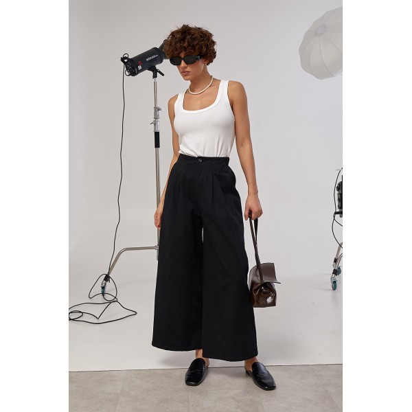 Брюки женские хлопковые укороченные Lurex