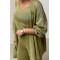 Костюм женский трикотажный кардиган топ брюки хаки Lurex