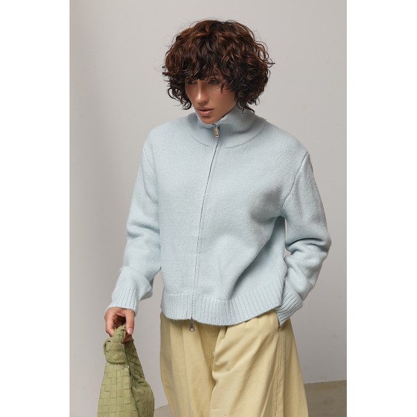 Кардиган жіночий вільний блакитний Lurex