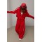 Костюм спортивний з лампасами червоний Lurex