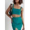 Костюм жіночий літній біфлекс зелений Lurex
