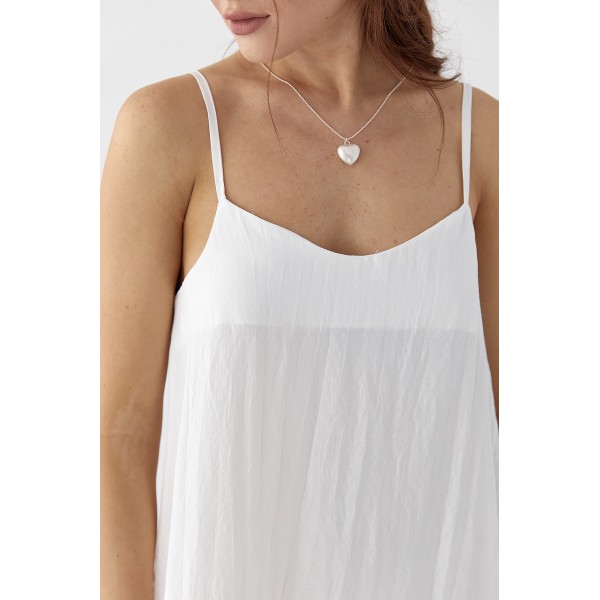 Сарафан женский льняной молочный Lurex