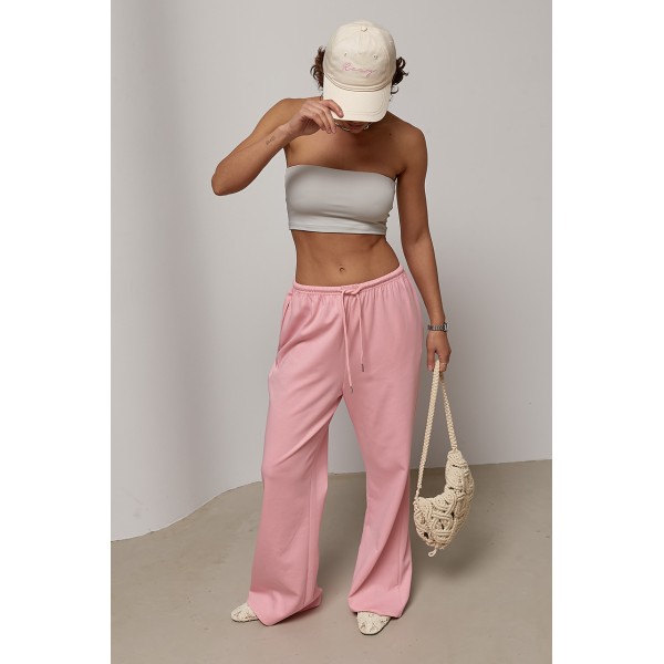 Топ спортивный с чашечками короткий серый Lurex
