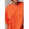 Костюм спортивный женский с шортами оранжевый Lurex