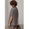 Костюм жіночий лляний в смужку з шортами сірий Lurex