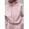 Костюм спортивный куртка шорты плащевка пудра Lurex
