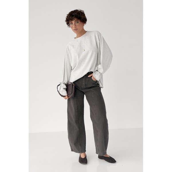 Брюки женские баги из хлопка Lurex
