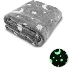 Плед, що світиться в темряві,  Blanket 120х150 см сірий