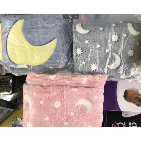 Плед, що світиться в темряві,  Blanket 120х150 см сірий Magic Blanket