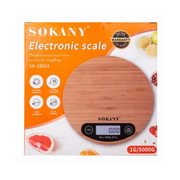 Ваги електронні sokany sk-19024 квадратні білий Sokany