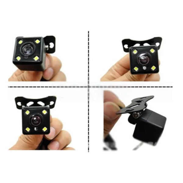 Автокамера Car Cam 707 LED парковочная 170 градусов черная generic