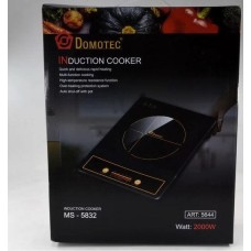 Индукционная плита Domotec 2000 Вт стеклокерамика черный
