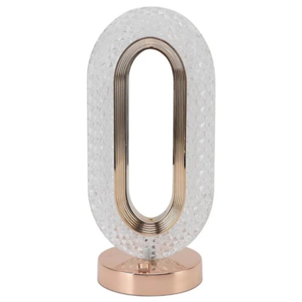 Лампа Crystal Table Lamp настільна прозора generic