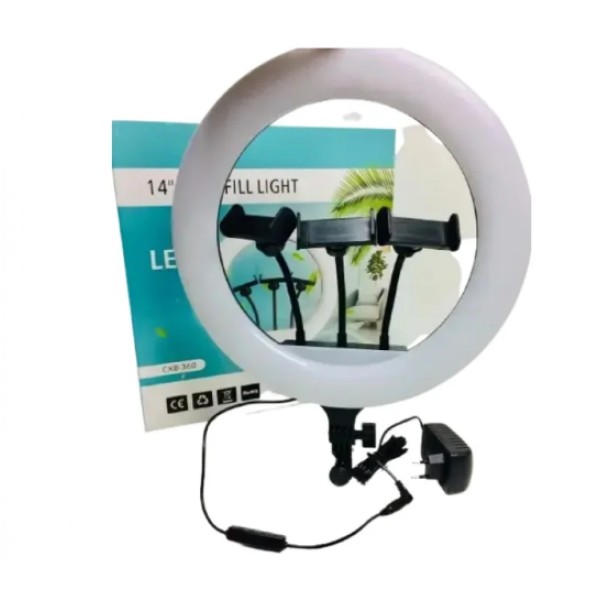 Лампа кільцева CXB-360 36см LED чорна generic