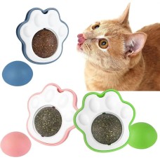 Игрушка для кошек с кошачьей мятой вращающаяся зеленая