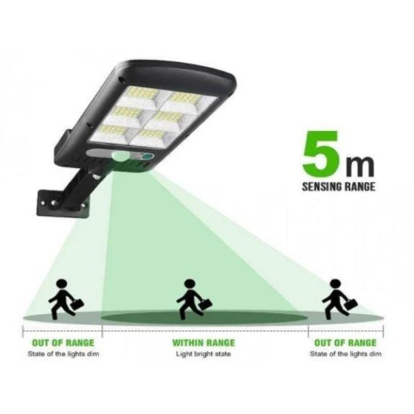 Ліхтар вуличний Solar  Light з пультом чорний generic