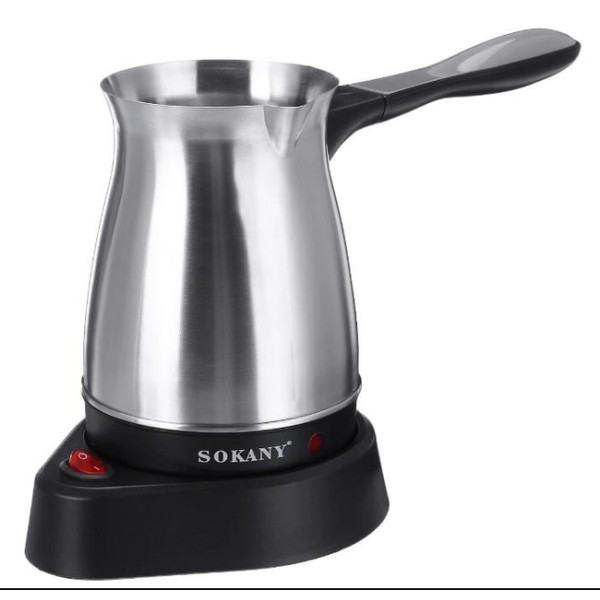 электрическая турка sokany sk-214 600 вт 500 мл стальной Sokany