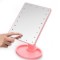 Дзеркало для макіяжу Large LED Mirror 20 світлодіодів рожеве generic