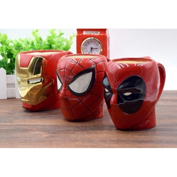 Чашка керамическая Капитан Америка 350 мл синяя Marvel