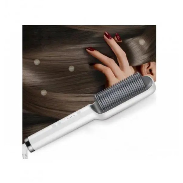 Гребінець-випрямляч HQT-909B керамічний чорний Fast Hair Straightener