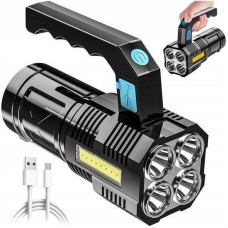 Фонарик ручной Multifunction Lamp с боковым светом черный