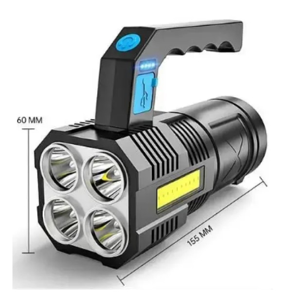 Ліхтарик ручний Multifunction Lamp з бічним світлом чорний generic