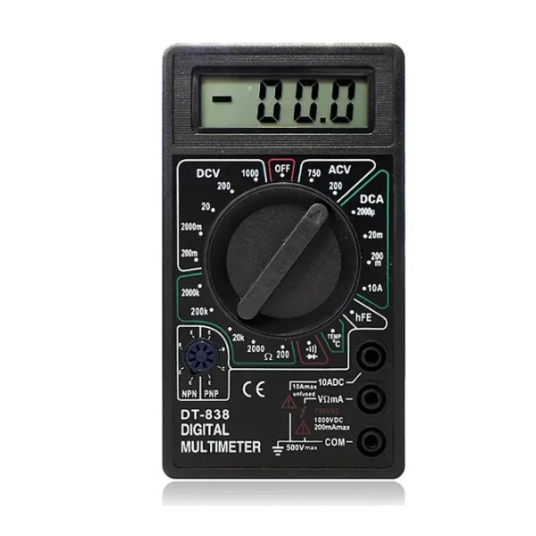 Цифровий мультиметр DT-838 з термопарою та продзвонюванням generic