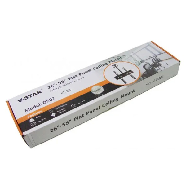 Стельовий кронштейн V-Star D807 26-55 дюймів 45 кг чорний v-star