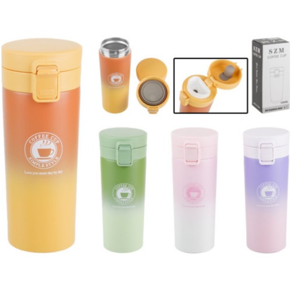 Термосклянка Coffee Cup сталь 500 мл з фільтром generic