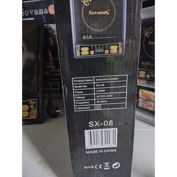 Індукційна плита Sovana 2200 Вт склокераміка чорна Sovana
