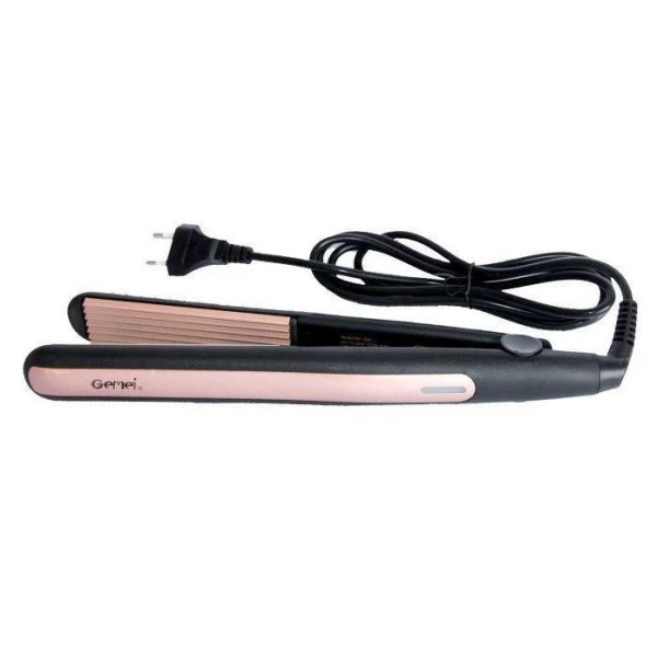 Плойка гофре для волосся Gemei GM-2955 45 вт чорна Gemei