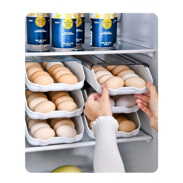 Контейнер для хранения яиц Egg Storage Box на 14 штук белый generic