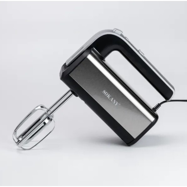 Міксер ручний Sokany CX-6651 800 Вт 5 швидкостей сірий Sokany