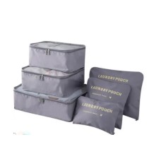Набор органайзеров для вещей Laundry Pouch 6 штук синий