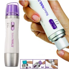 Машинка для полировки ногтей Naked Nails с роликами белая