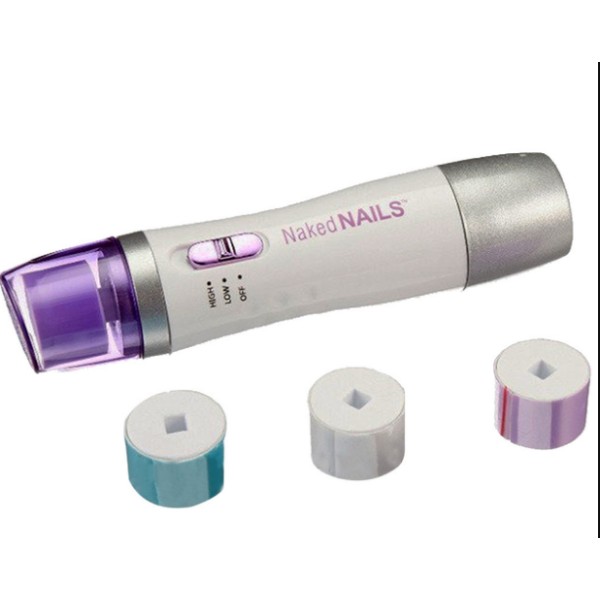Машинка для полировки ногтей Naked Nails с роликами белая generic