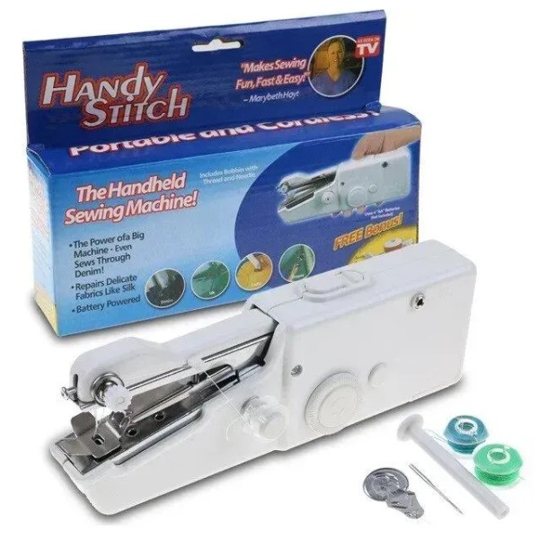 Швейна машинка ручна Handy Stitch портативна біла generic