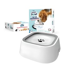 Миска поилка Magic Bowl с плавающим диском белая