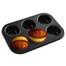 Форма для маффинов Benson BN-1059 сталь 6 ячеек антипригарная