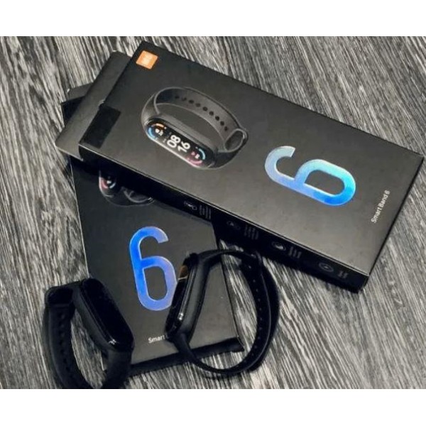 Фитнес браслет Smart Band M6 с пульсометром черный generic
