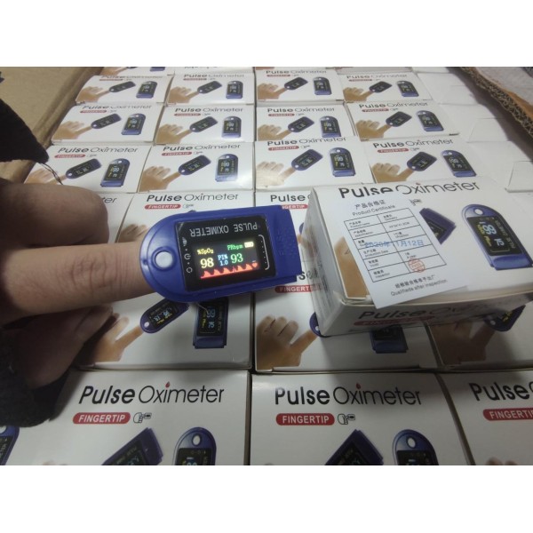 Пульсоксиметр медичний Pulse Oximeter на палець синій generic