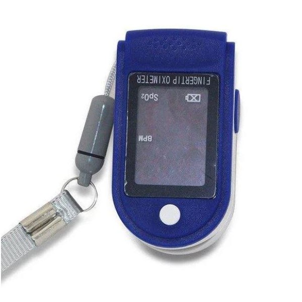 Пульсоксиметр медичний Pulse Oximeter на палець синій generic