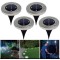 Садові ліхтарі Bell Howell Disk Lights 4 шт сонячна батарея Bell Howell