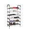 Полиця для взуття Shoe Rack 6 ярусів металева чорна generic