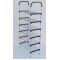 Полиця для взуття Shoe Rack 6 ярусів металева чорна generic