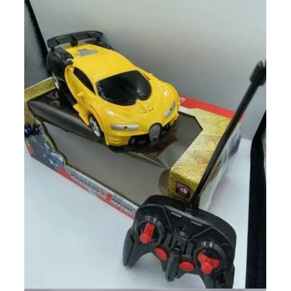 Радиоуправляемая машинка трансформер Bugatti 20 см робот generic